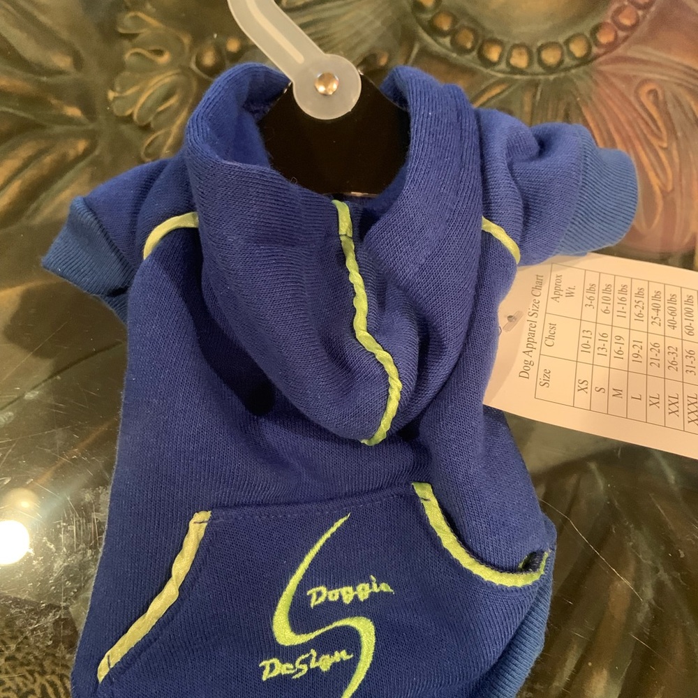 Doggie Design Blue Hoodie